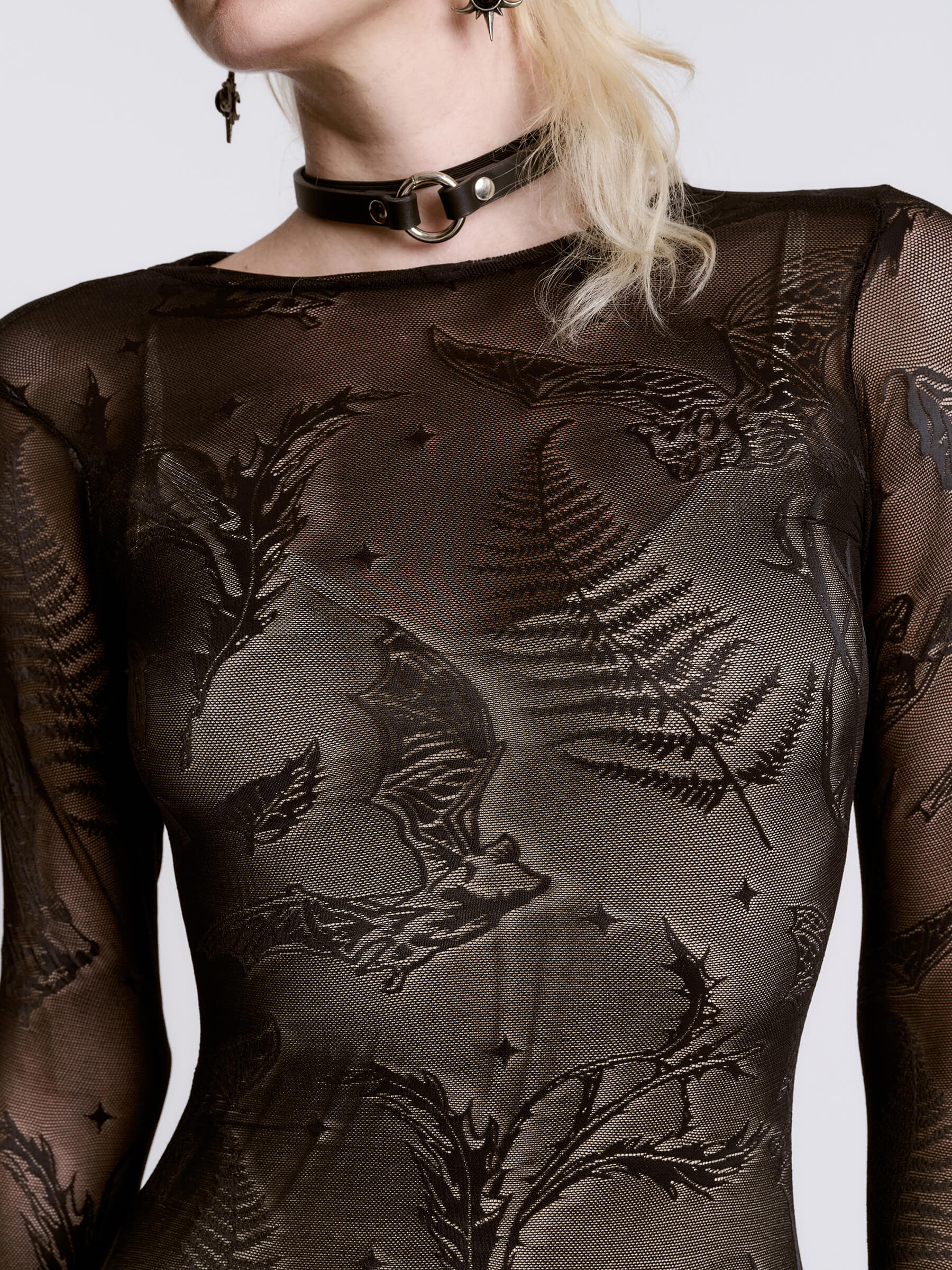 Bat Mesh Maxi Dress - Image 3
