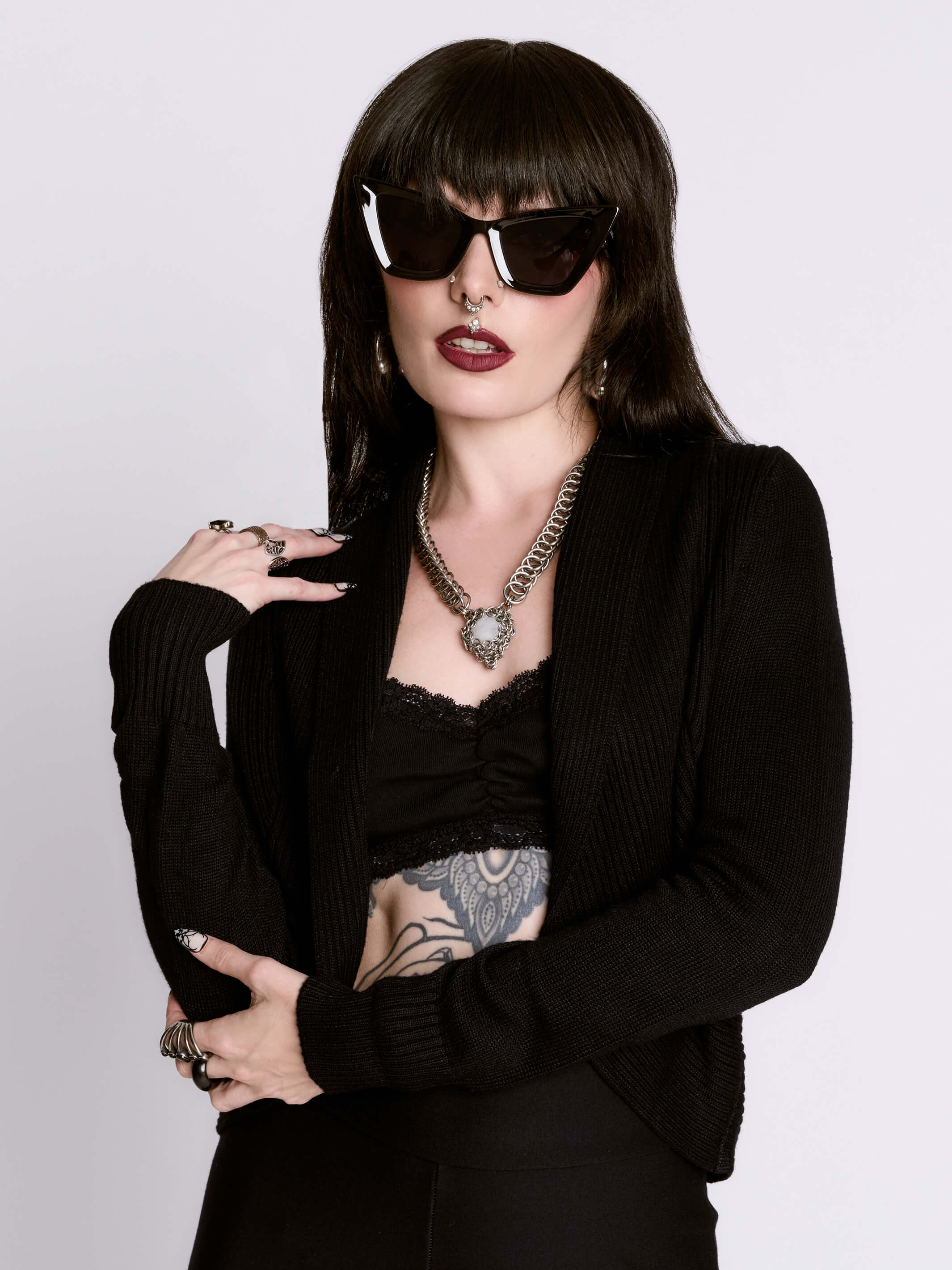 Cropped Cardigan - Image 3