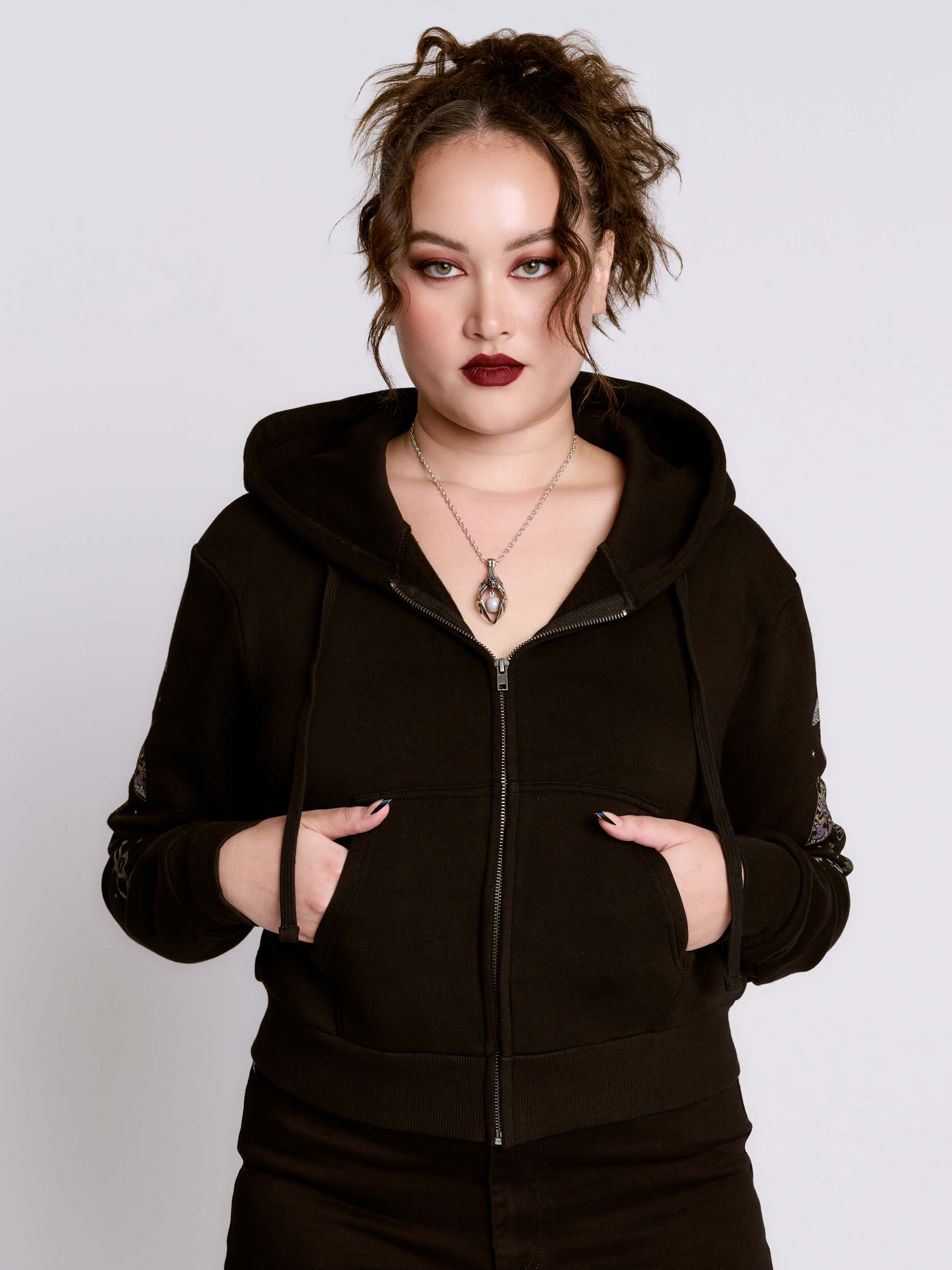 Cropped Forest Witch Hoodie - Image 11