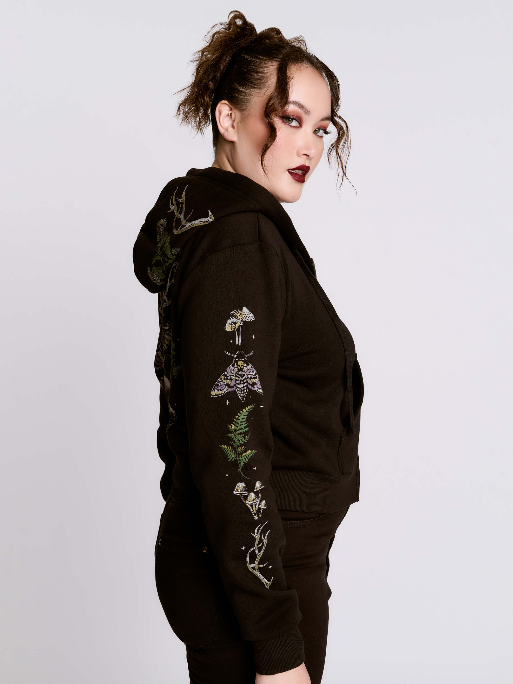 Cropped Forest Witch Hoodie - Image 4