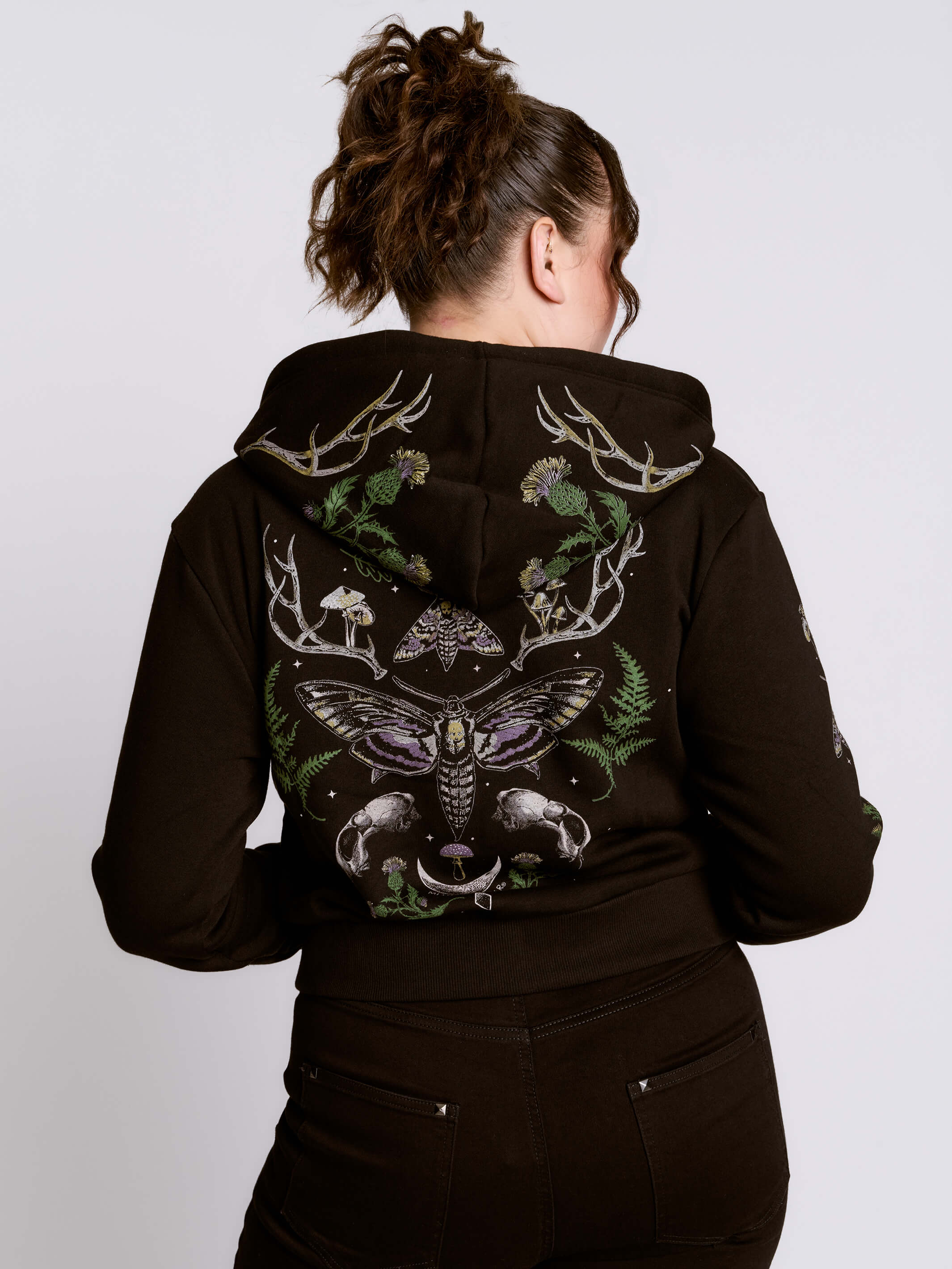Cropped Forest Witch Hoodie - Image 5