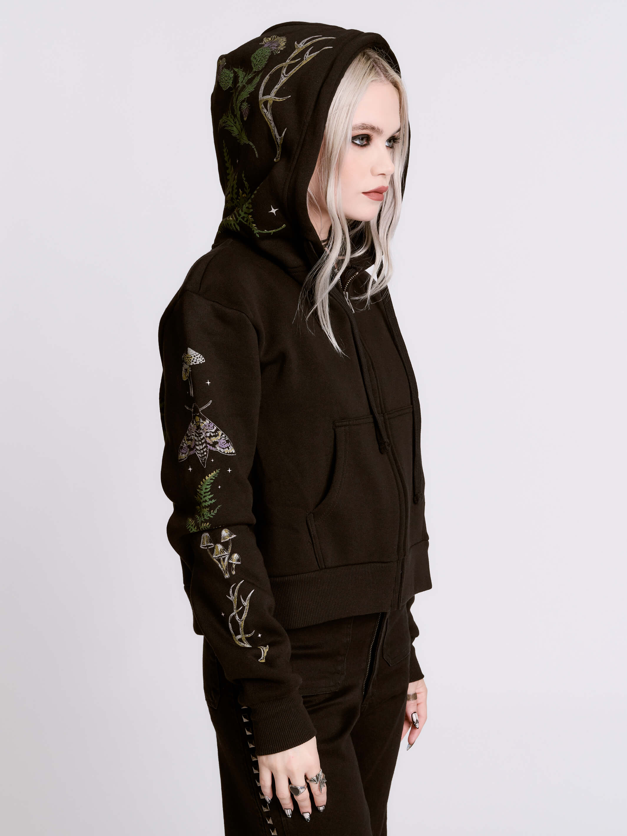 Cropped Forest Witch Hoodie - Image 6