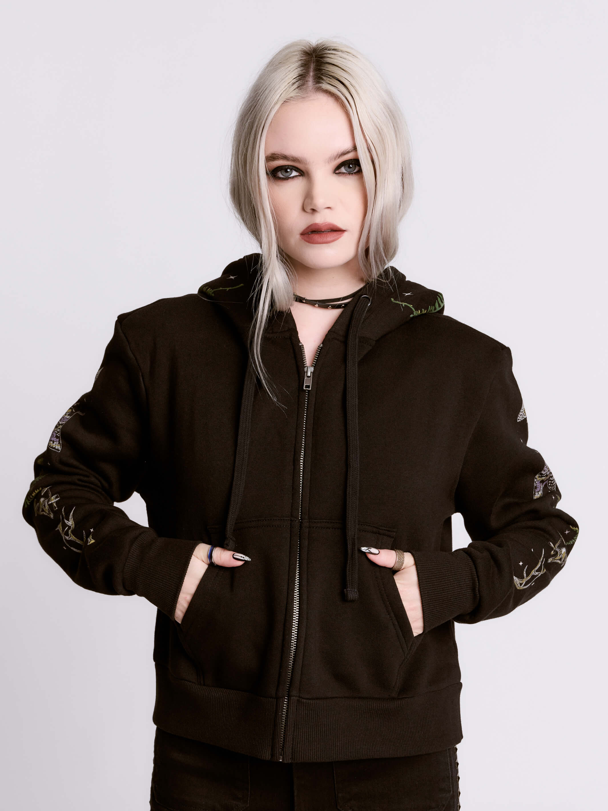 Cropped Forest Witch Hoodie - Image 7
