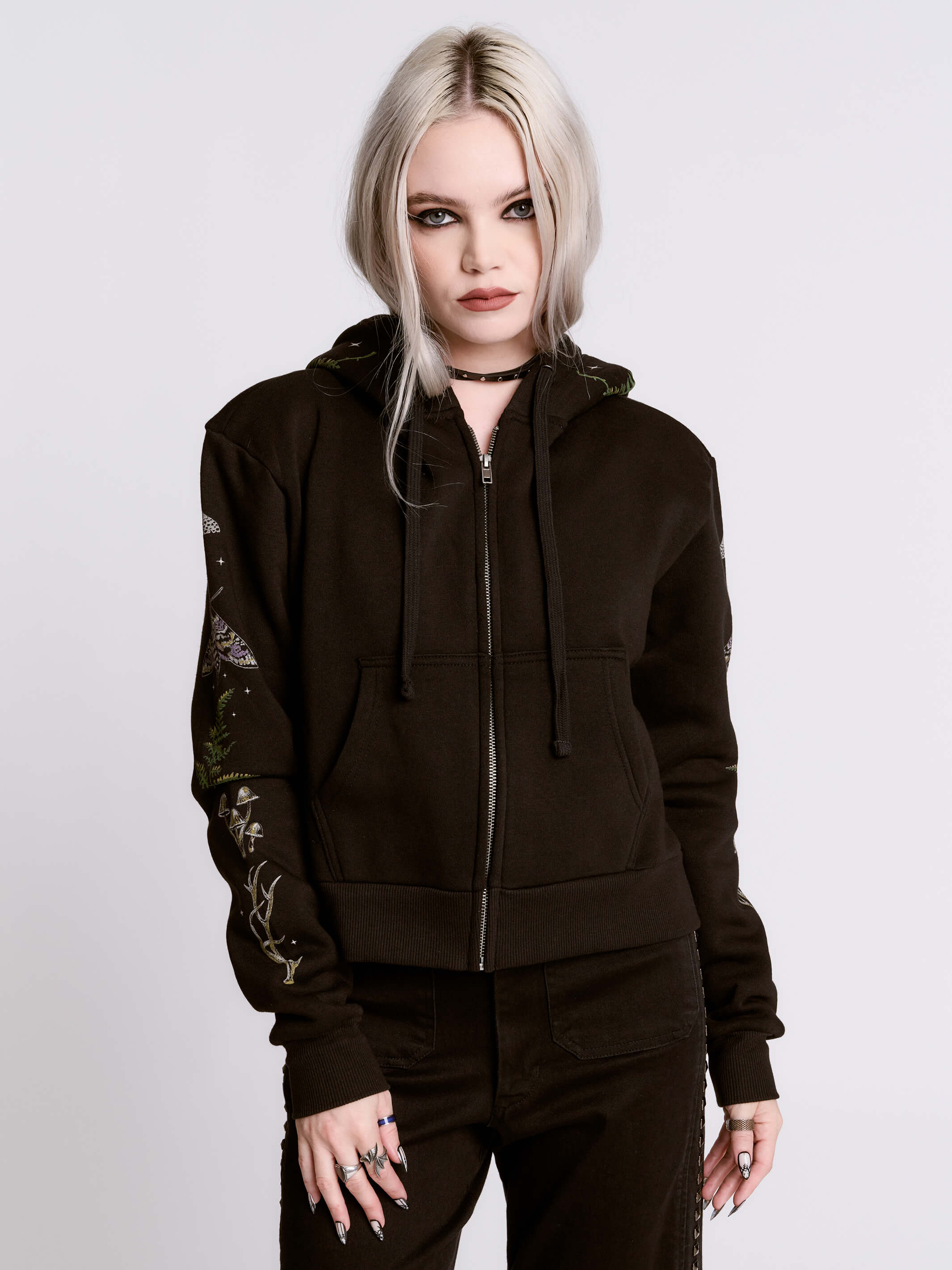 Cropped Forest Witch Hoodie - Image 9