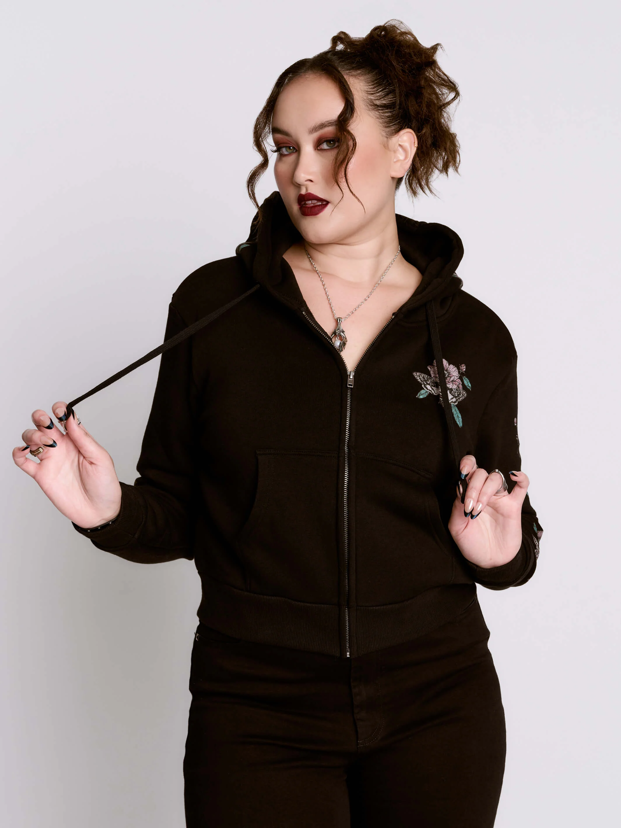 Cropped Pentacle Hoodie - Image 8