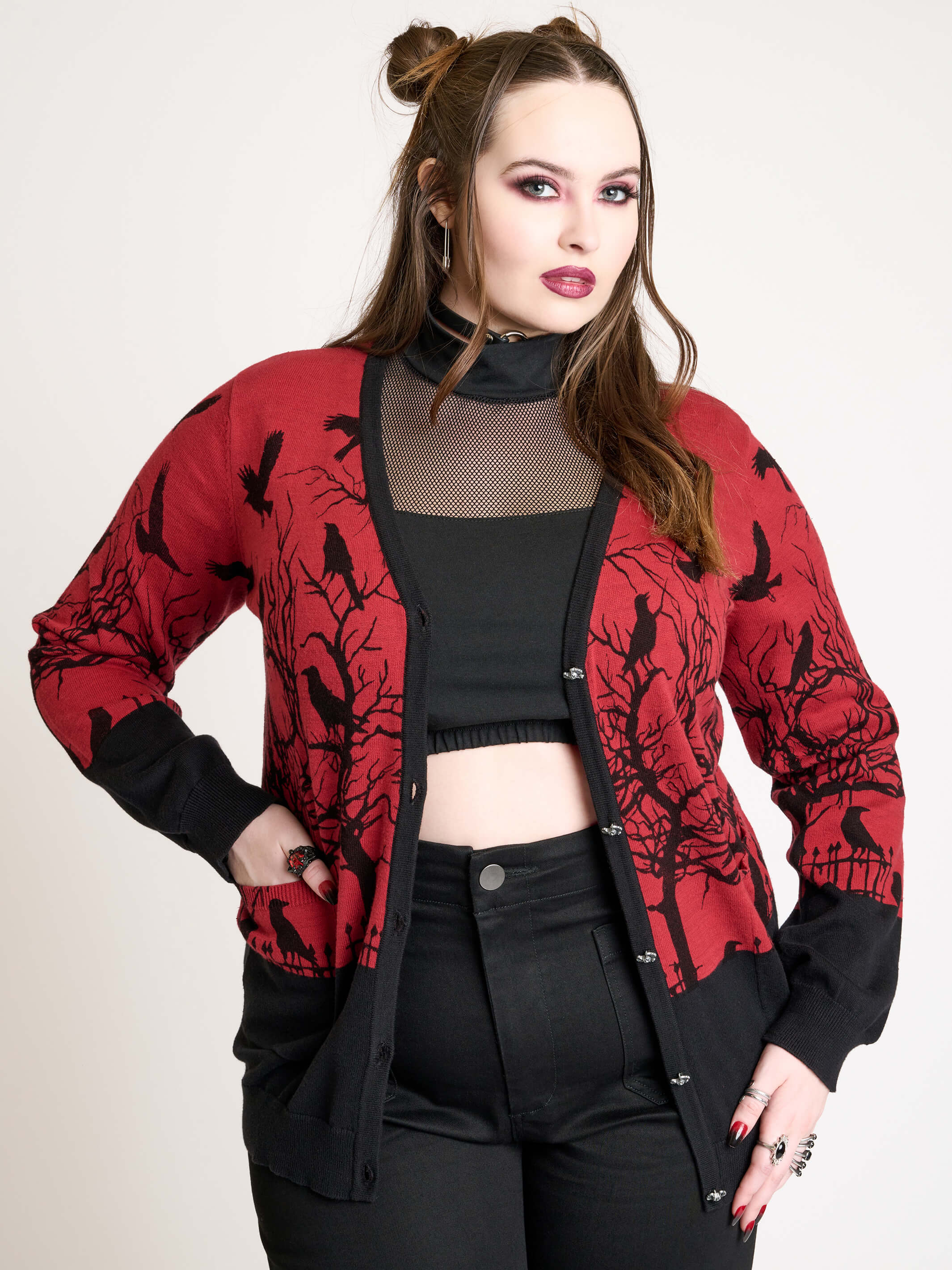 Cropped Wide Leg Jeans - Image 6