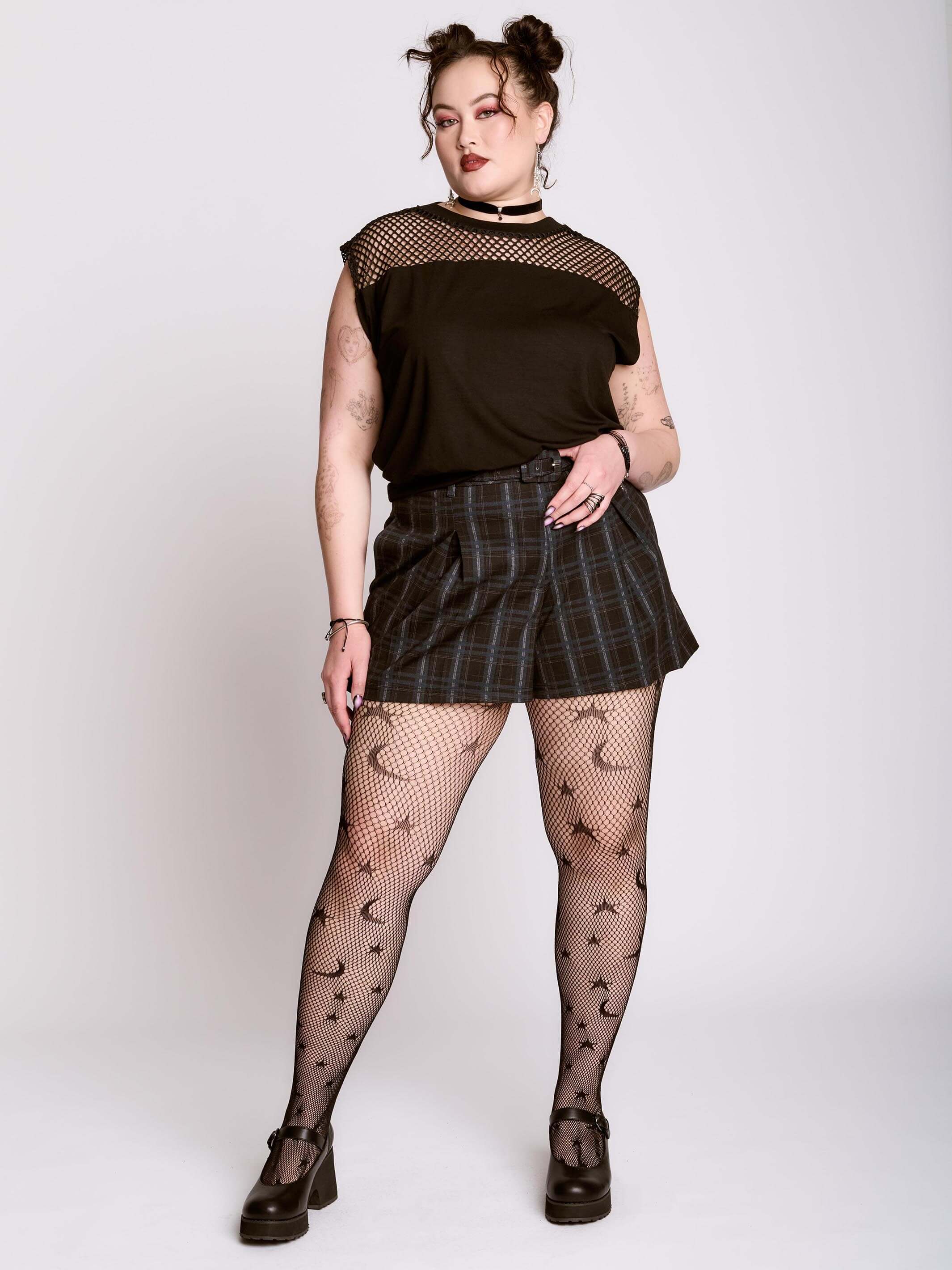 Fishnet Blouson Top - Image 4