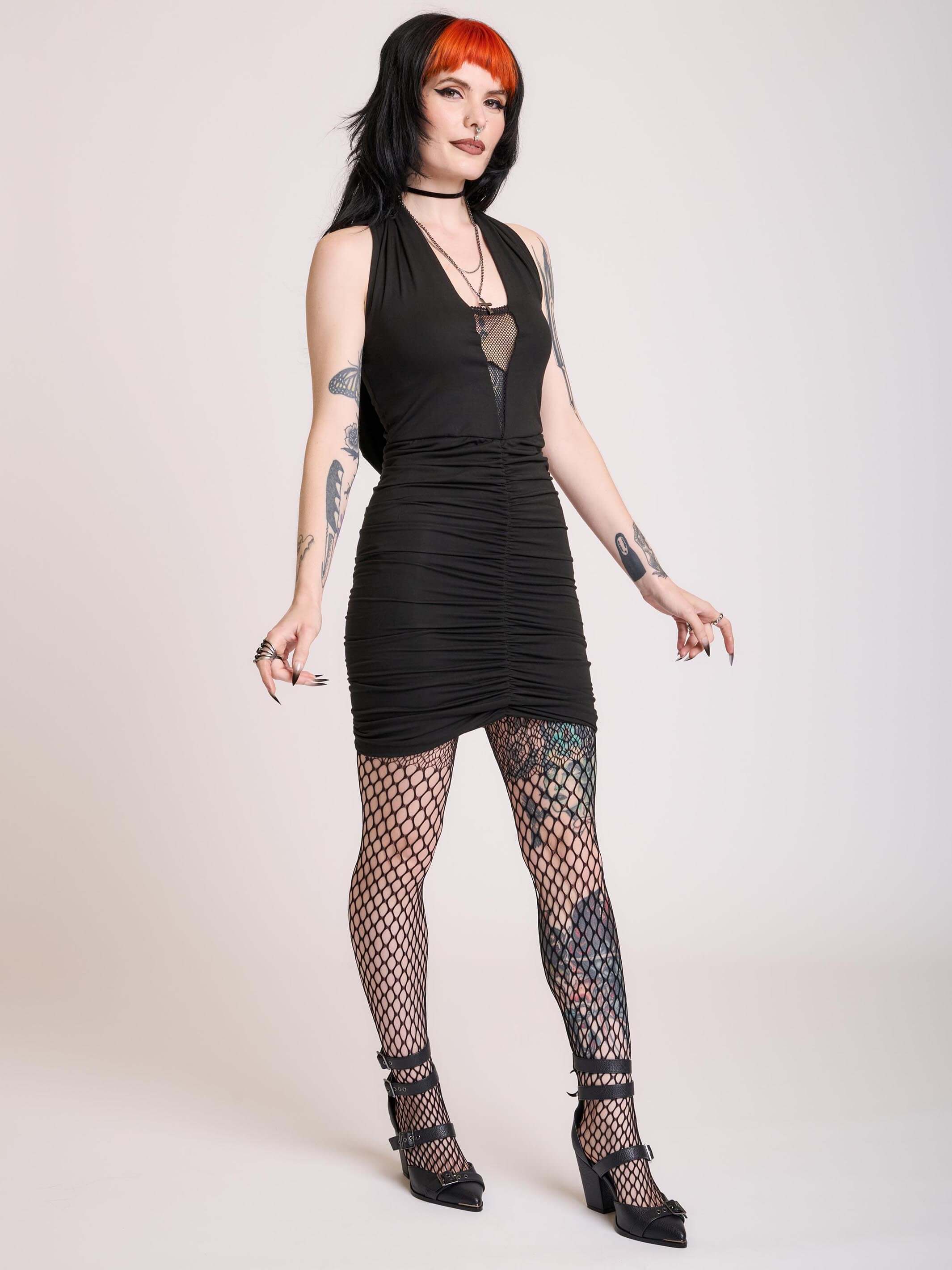 Hooded Cocktail Dress - Image 3