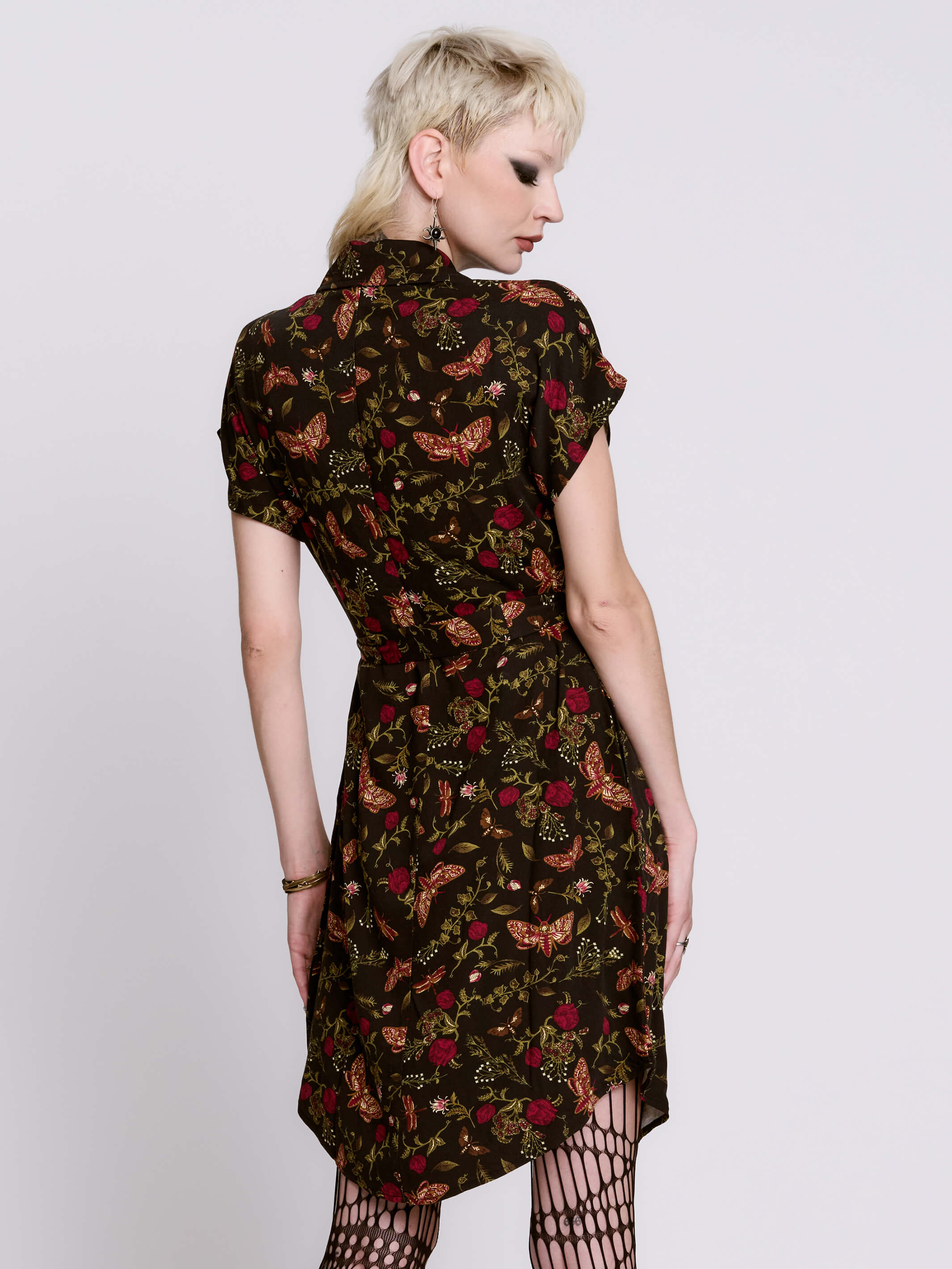 Moth to the Flame Shirt Dress - Image 12