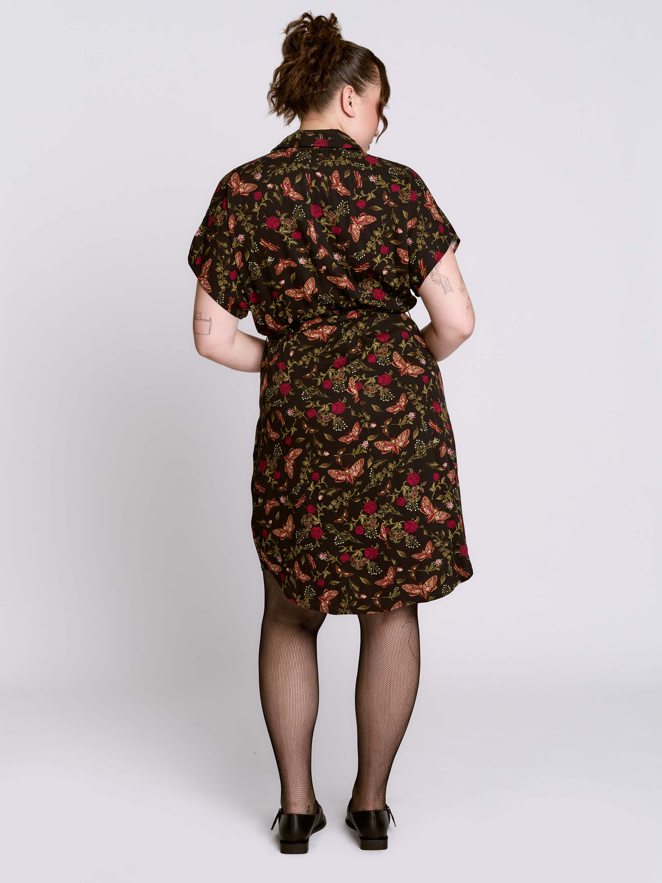 Moth to the Flame Shirt Dress - Image 13