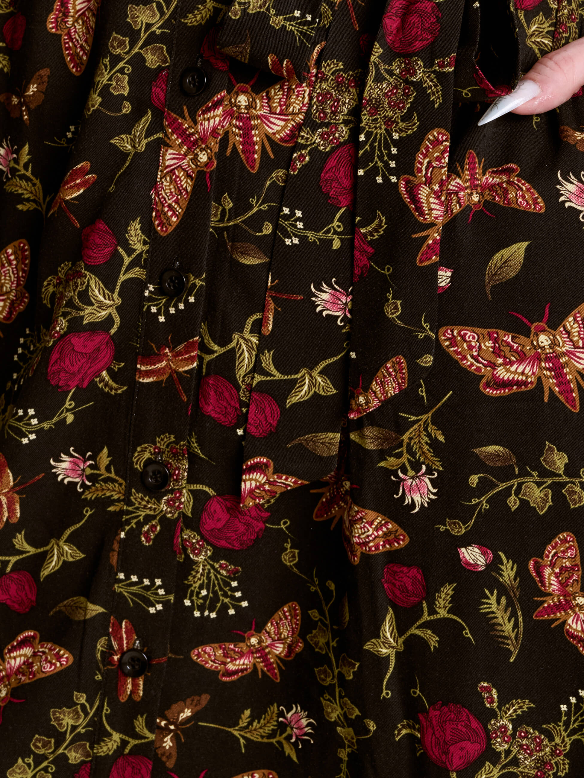 Moth to the Flame Shirt Dress - Image 6