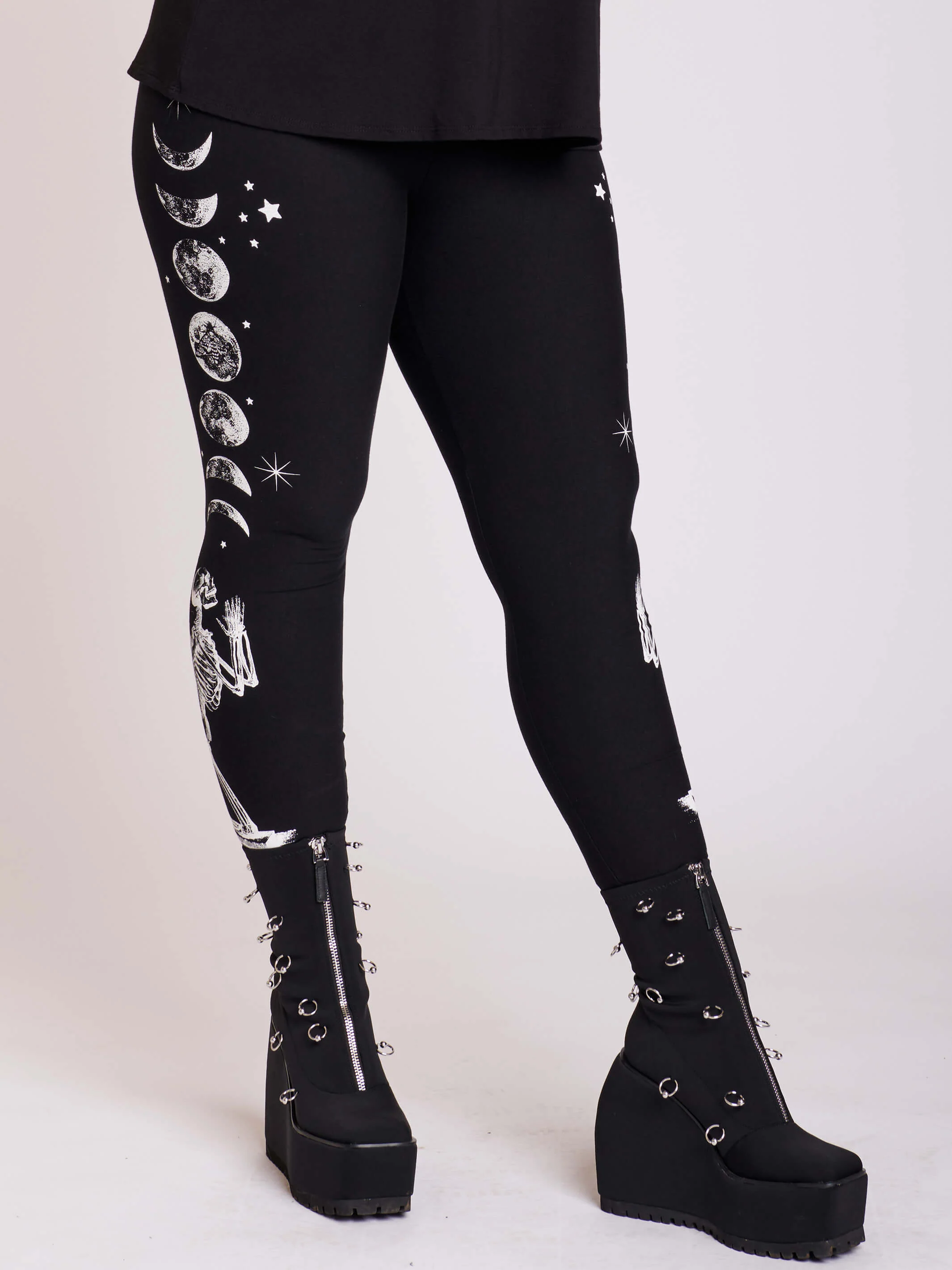 Praying Skeleton Leggings - Image 3