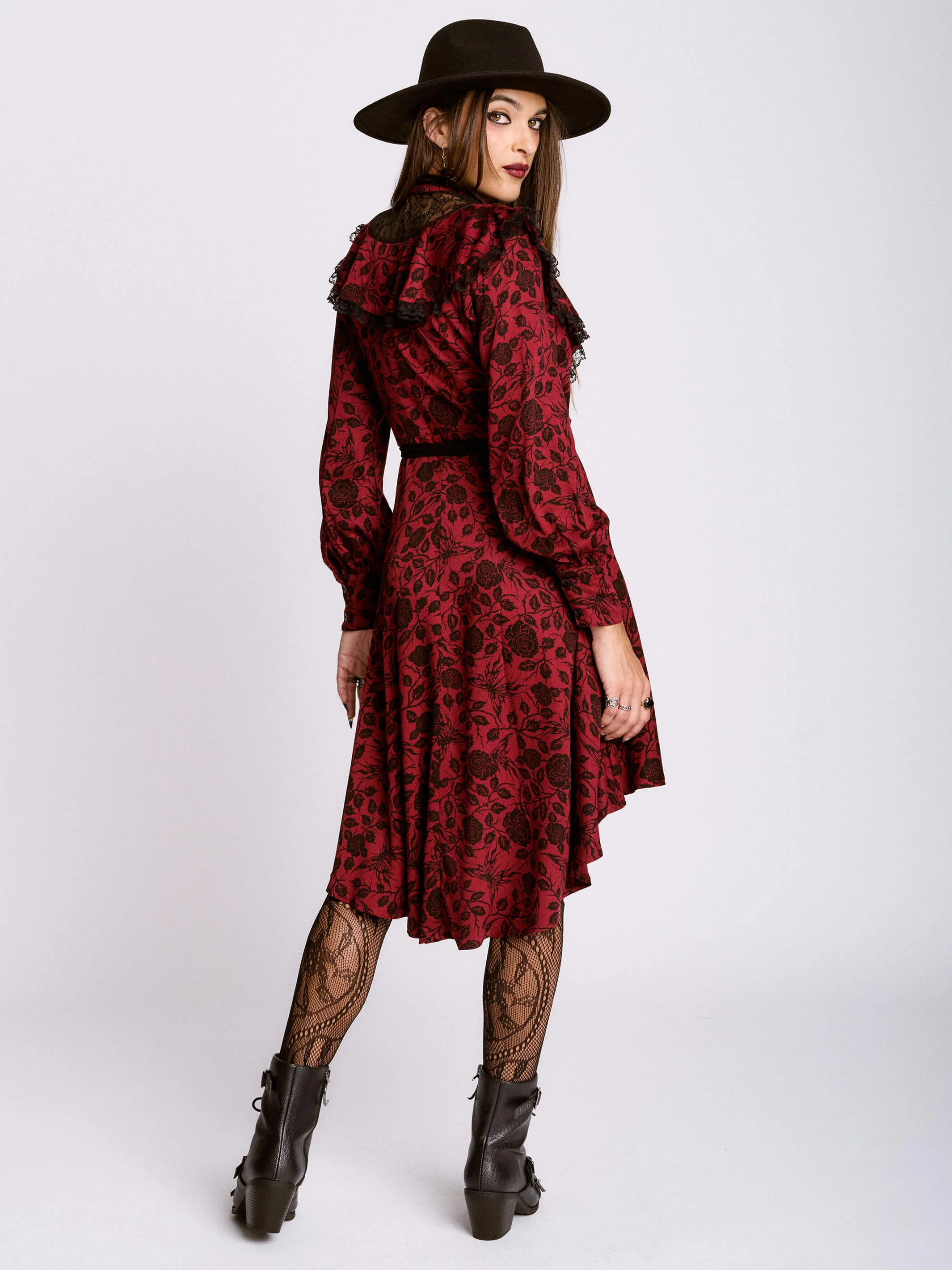 Sigil Rose Victorian Lace Dress - Image 10