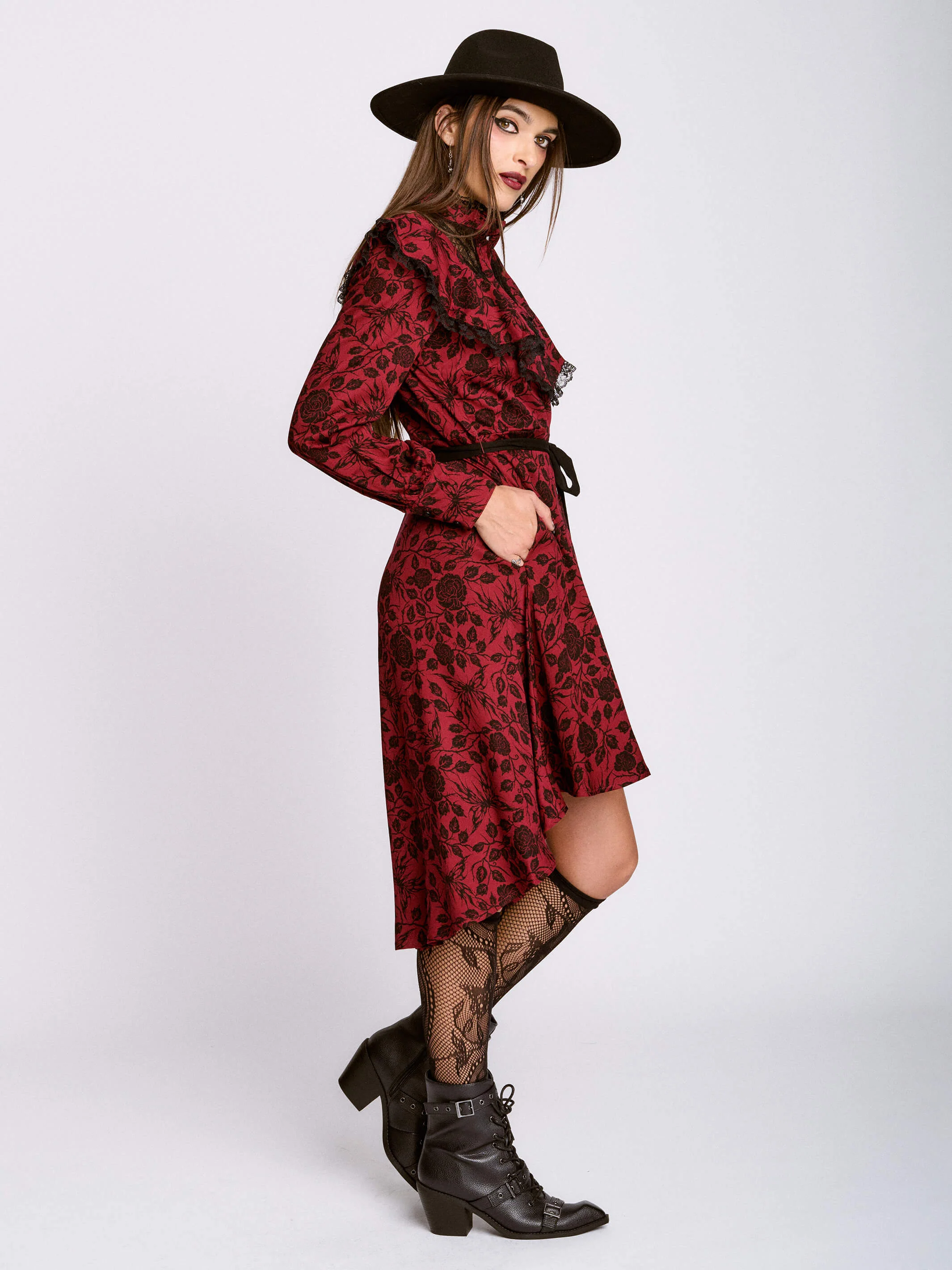 Sigil Rose Victorian Lace Dress - Image 4