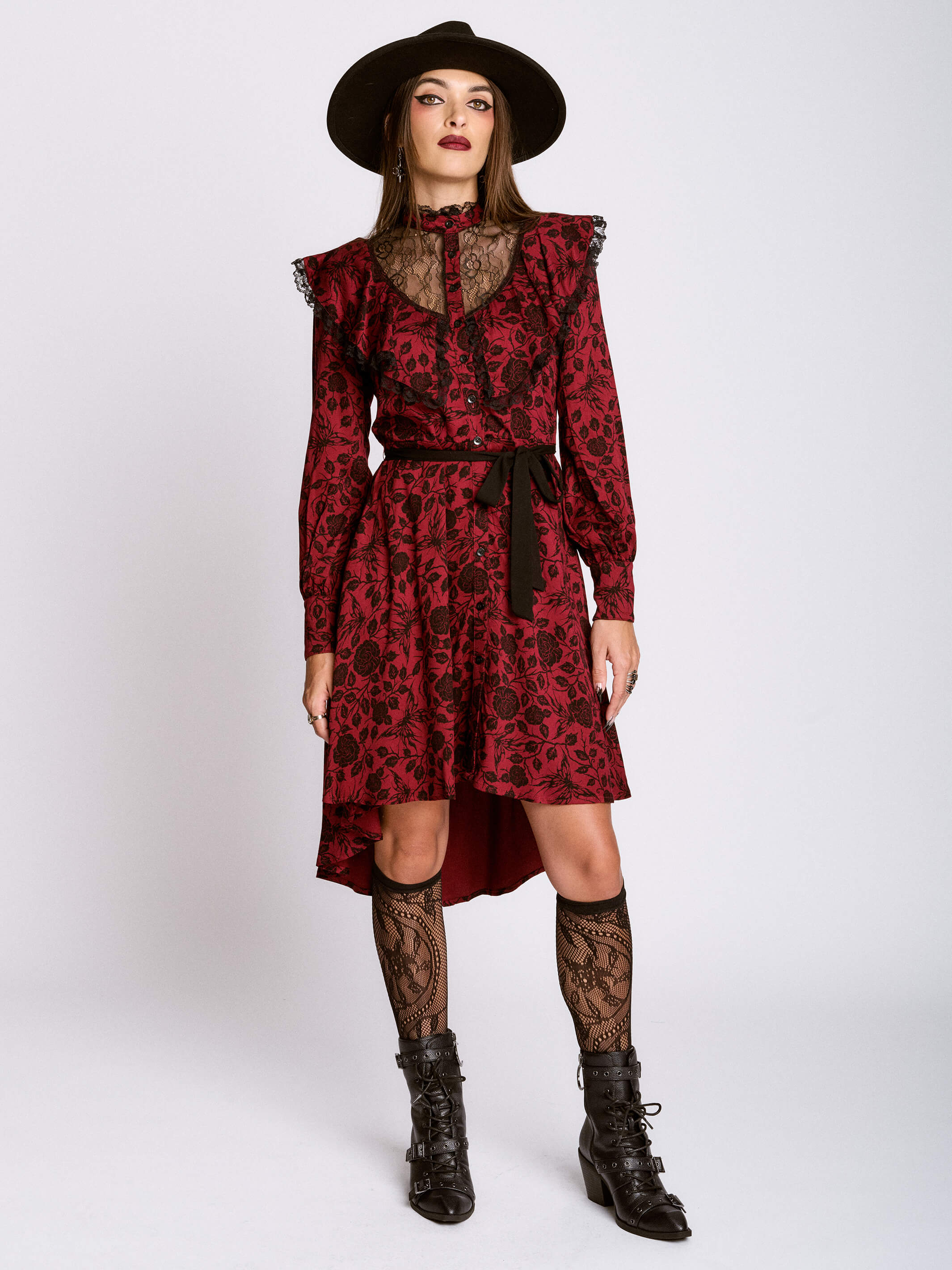 Sigil Rose Victorian Lace Dress - Image 5