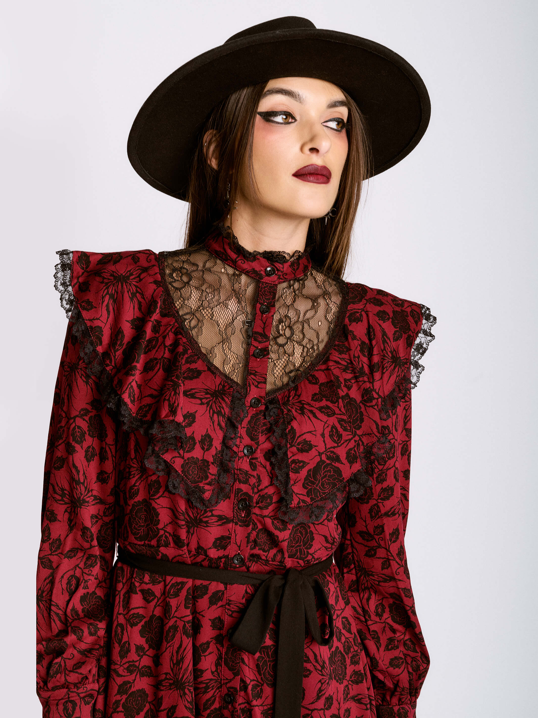 Sigil Rose Victorian Lace Dress - Image 8